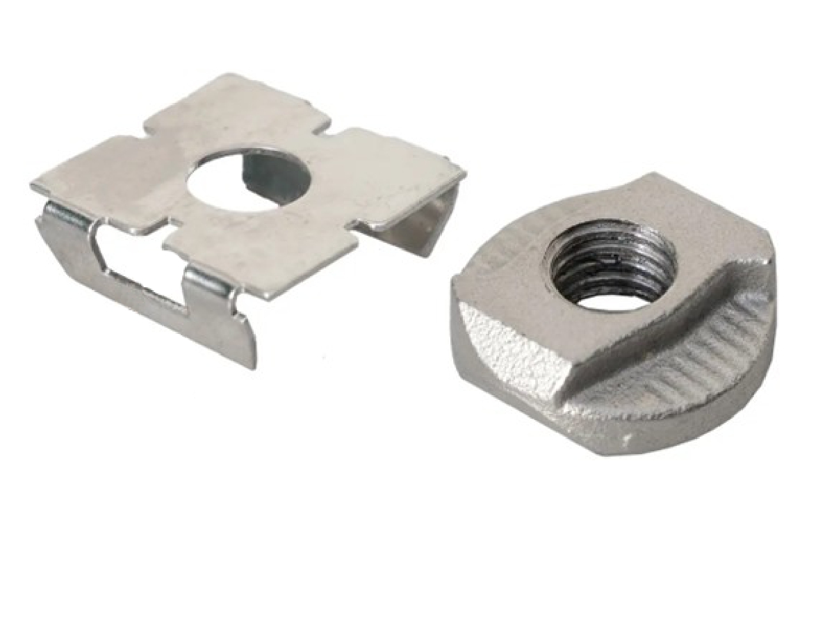 Airlineschienenmutter mit Clipsblech M8